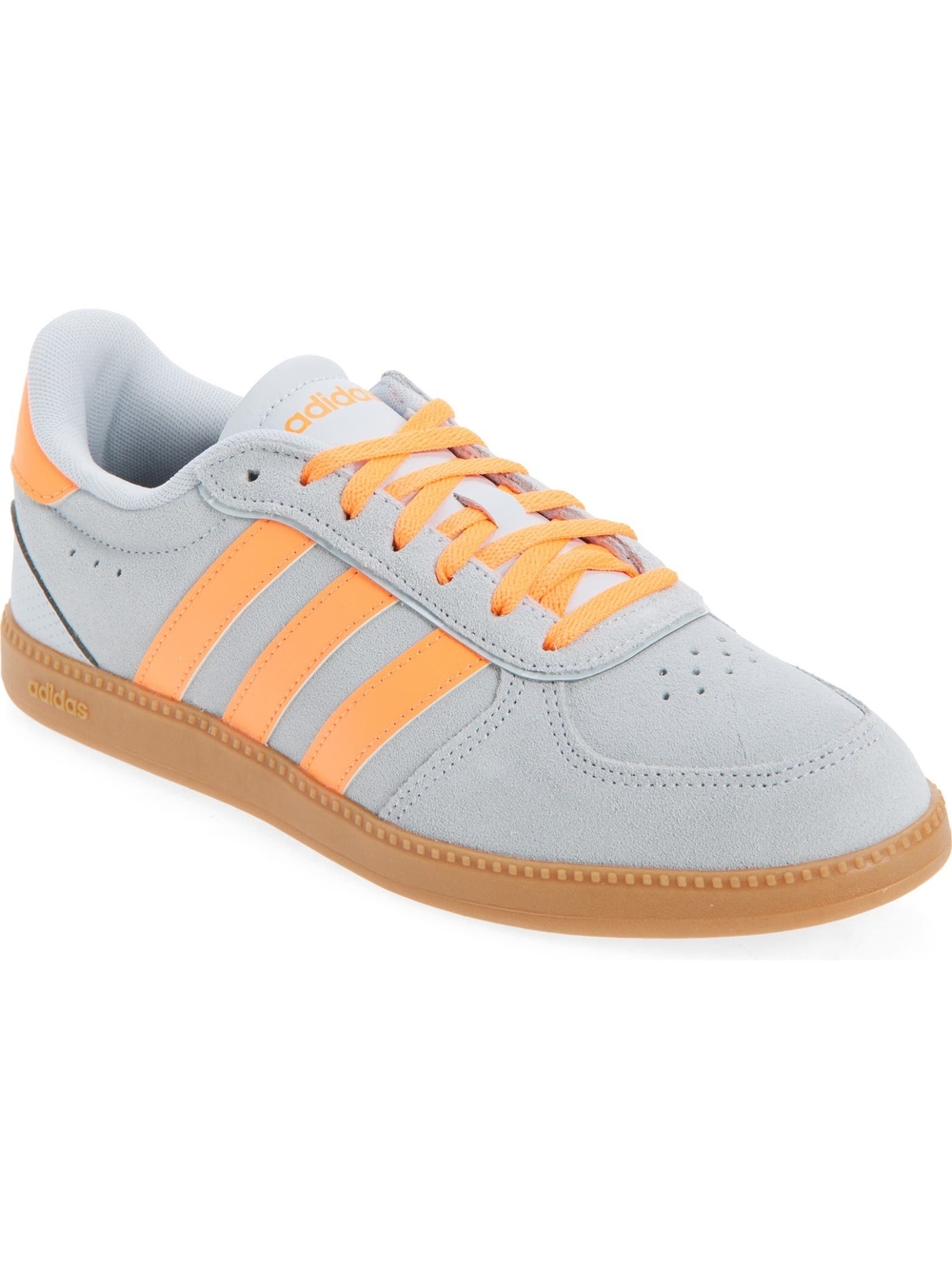 adidas Gray and Orange Suede Retro Skate Sneaker